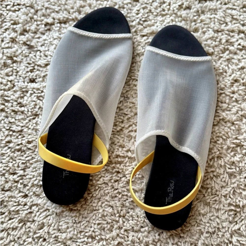 THE ROW Slingback Mesh Sandals - Picture 1 of 8
